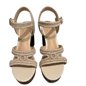 NEW Cecelia New York Nebra Cut Out Wedge Heels Size 8.5